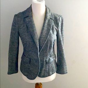 Ann Taylor Loft Houndstooth Blazer M